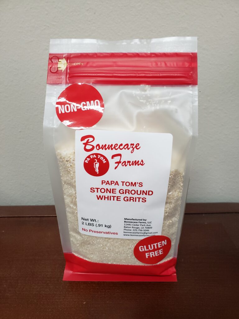 Stone Ground White Grits 2lbs Bonnecaze Farms